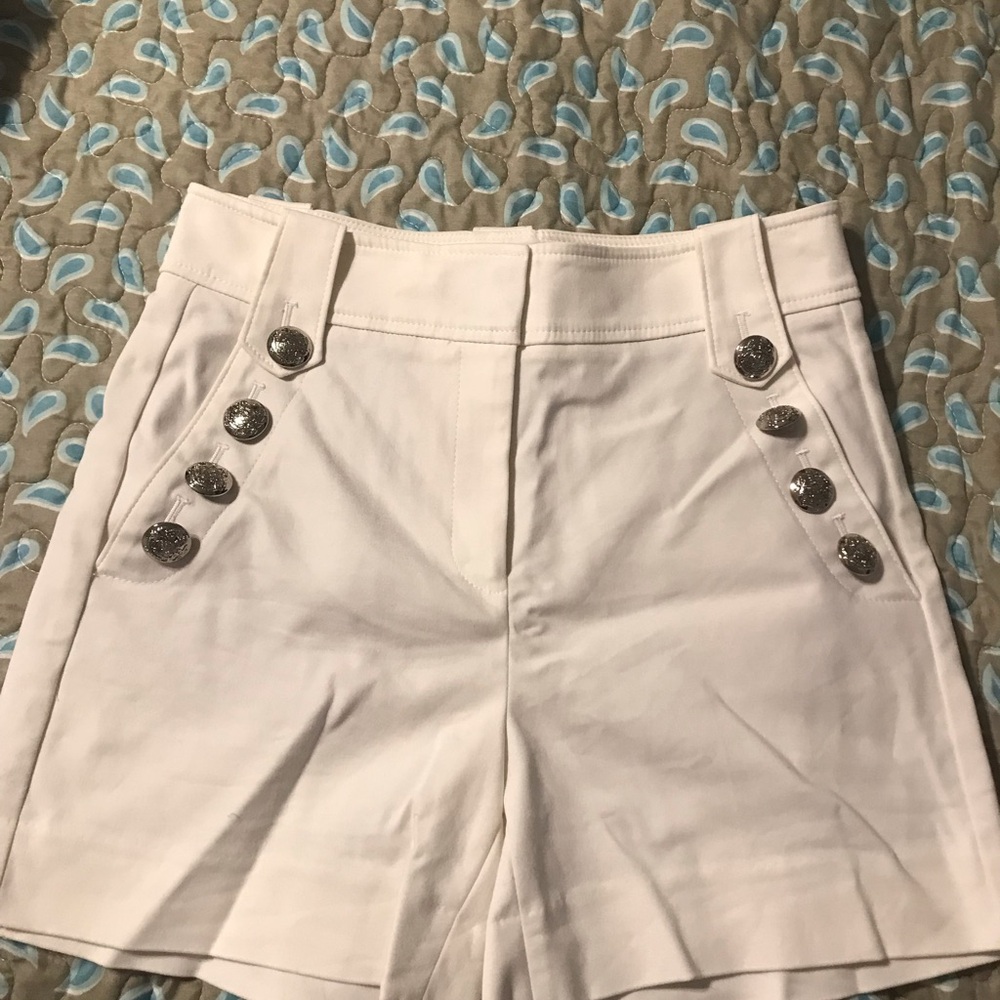 Whbm High-Waist Button Front Women’s Shorts